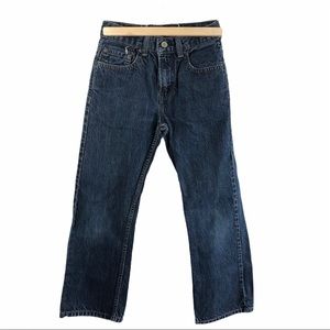LEVI'S 527 Boys Boot Cut Jeans Dark Wash 14 Slim